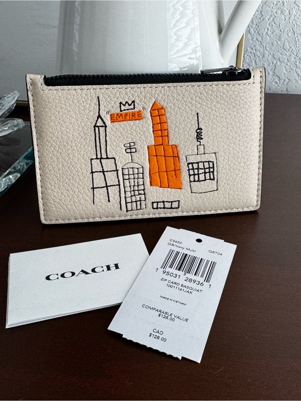Coach Jean Michel Basquait Card Holder